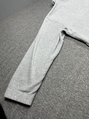 Lacoste Pullover Mens Large Gray Fleece Half Zip Mock Neck 100% Polyester Logo