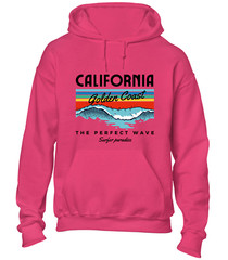 CALIFORNIA GOLDEN COAST HOODY HOODIE SUMMER HOLIDAY CLOTHING CASUAL NICE TOP