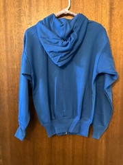 Vintage Alaska Hoodie Zip sweatshirt w/long sleeves in Royal Blue – small – NEW