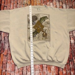Vintage 90s A Man for All Seasons Hunting Fishing Outdoors Sweatshirt Size 3XL