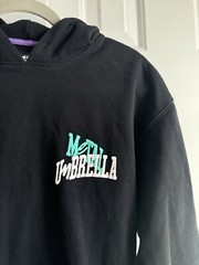 Metal Umbrella Men’s Pullover Hoodie Sweater Black XXS extra Extra Small