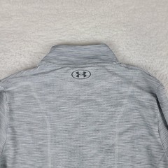 Under Armour Sweater Mens Large Gray Fitted Heatgear Activewear Performance Tech