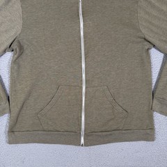 True Classic Hoodie Mens XXL Green Full Zip Rayon Blend Casual Preppy Pockets