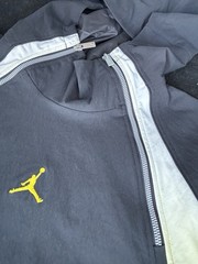 Nike Jordan Flight Lightweight Half-Zip Hoodie Black Yellow IF1900-045, Men’s M