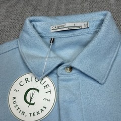 Criquet Polo Sweatshirt Mens Small Golf Pullover Preppy Rugby Casual Fleece