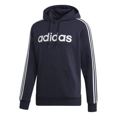 adidas Essentials Men 3-Stripes Pullover Hoodie DU0494 Legend Ink/White Medium