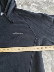 Columbia Men’s Hoodie XL Black Pullover Sweatshirt Fleece Pocket Outdoor