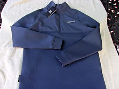 NWT Under Armour Storm 1/4 zip golf pullover, men’s S, dark gray, poly., $90