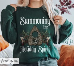 Funny Goth Witchy Christmas Sweatshirt Dark Holiday Apparel Gift