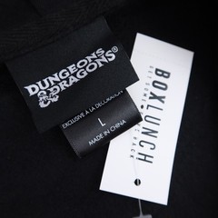 Dungeons & Dragons Hoodie Adult Large Embroidered Zip Jacket BoxLunch Black D&D