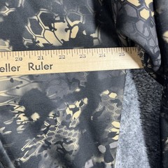 Kryptek Hoodie Mens XL Black Pullover 1/4 Zip Lined Fleece Pockets Camouflage