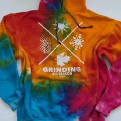 Fenchi Hoodie “Grinding All Season” Hoodie Unisex Bold Tie Dye Rare size Medium
