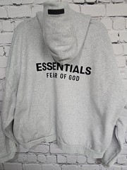 Fear Of God Essentials Classic Hoodie XL Dark Oatmeal Gray Oversized Streetwear