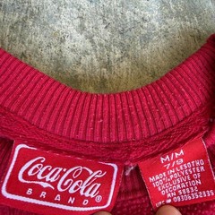 Coca-cola Men’s Red and Burgundy Sweatshirt