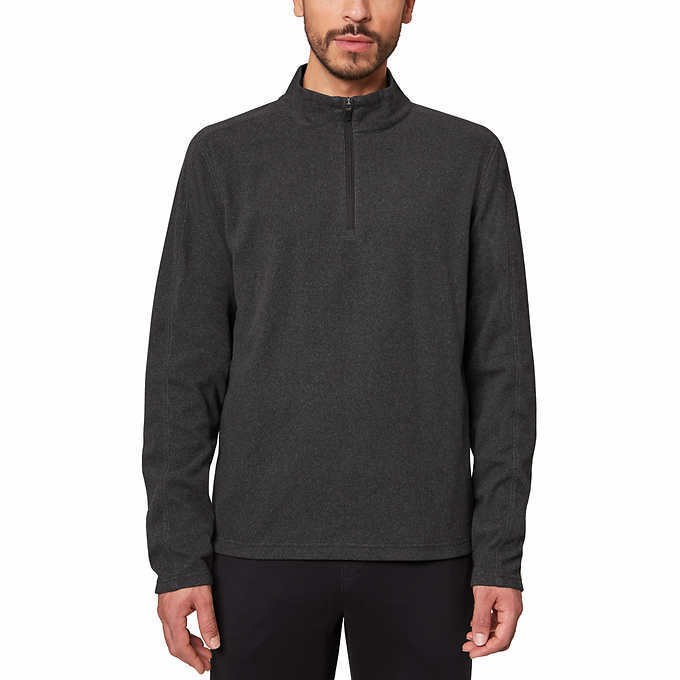 Mondetta Men’s Quarter Zip Sweatshirt Top Blue OR Black-NEW- Great Gift S-XXL