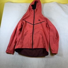 Nike Tech Fleece Full Zip Hoodie Mens Large Red Coral Chevron Windrunner Jacket