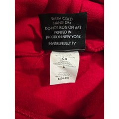Invisible Bully Red Graphic Hoodie Mens Small Brooklyn Streetwear Sweatshirt