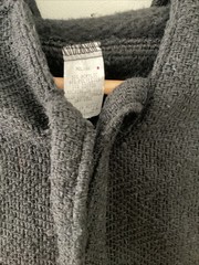 Mexican Baja Black Large 42-44 Hooded Jacket By Molina
