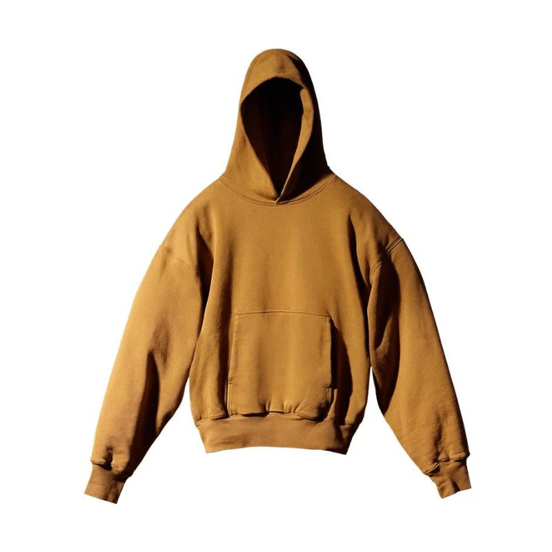 Yeezy Gap Engineered by Balenciaga Shrunken Hoodie Brown Size Large