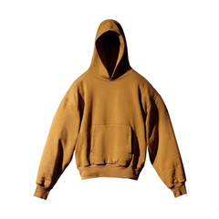 Yeezy Gap Engineered by Balenciaga Shrunken Hoodie Brown Size Large