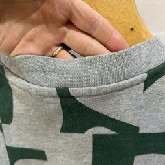 Lacoste Heritage Graphic Print Sweatshirt Crew Neck Green Gray Men’s Size XL / 6