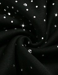 New Luxury Men Women Diamond Rhinestones Fashion Black Hoodie High Quality