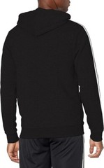 adidas men Essentials Fleece 3-Stripes Full-Zip Hoodie – LARGE