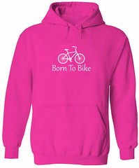 Ride Bicycle Unisex Pullover Sweatshirt Hoodie Sweater Graphic Gift Born To Bike