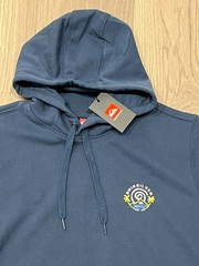 L Mens QUIKSILVER Surf Pullover Hoodie Sweatshirt Sweater Top Shirt 2-Sided Blue
