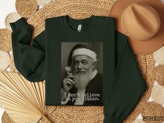 Retro Santa Sweatshirt Trendy Holiday Christmas Apparel Top