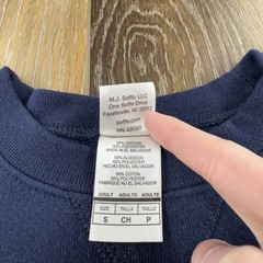 Vintage United States Navy Sweatshirt Mens S Blue US Sailor Spellout Y2K Sweater