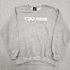 Trap Vibes Crewneck Sweatshirt Meek Hill MS Designer Music Hip Hop TM Sz L Y2k