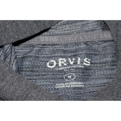 Orvis Hoodie Mens Medium Gray Classic Shirt Pullover Rayon Polyester Blend