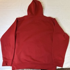 Polaris Men’s Red Pullover Hoodie L Fleece Graphic Logo Kangaroo Pocket