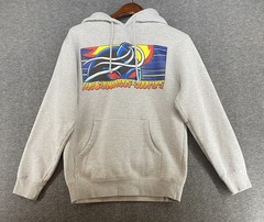 The Hundreds x Hook Ups Collaboration Hoodie Mens S Gray Pullover Streetwear
