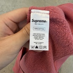 Supreme Spin Crewneck Sweatshirt Tide Logo Red Spring Summer 2016 Men’s Medium