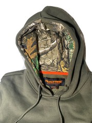 Realtree Men’s Hooded Hoodie Sweatshirt Forest Camo Army Green Size S/Small