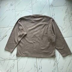 Vintage Basic Editions Mens Large Brown Fleece Crewneck Sweatshirt Pullover