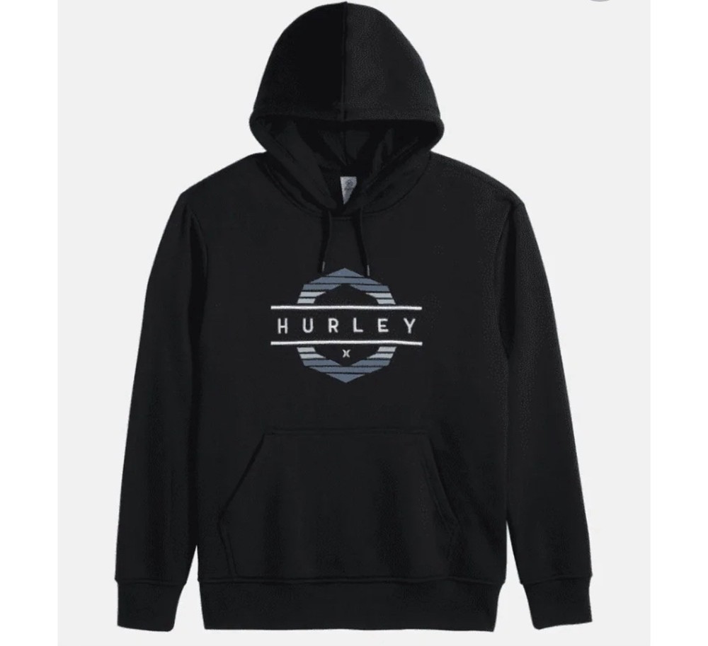 NWT Hurley Men’s Regular Fit Cotton/Polyester Fleece Hoodie Sz Small