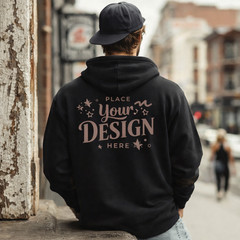 Custom Photo and Text Hoodie, Personalised Unisex , Your design or text Printed