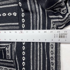 Baja Mexican Aztec Striped Hoodie Mens Small Black/White KangarooPocket Preowned