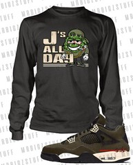 J’s All Day Graphic Tee Shirt To Match J4 SE Craft Sneaker Sport Big Tall Sm T