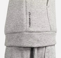 Nike Men’s Therma-FIT Long Sleeve Logo Hoodie Pullover Dark Grey Heather Medium