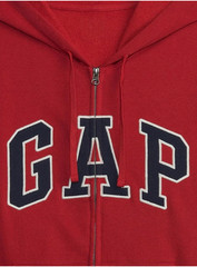 SPRING SALE!! GAP mens Heritage Logo Full-Zip Hoodie, Red Apple XXL