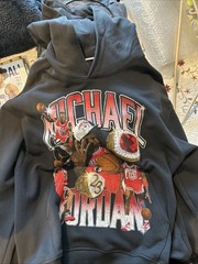 MICHAEL JORDAN 6 RINGS Nike Jordan Brand Hooded Sweatshirt XL Hoodie #23 BULLS!!