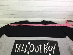 Fall Out Boy Manhead Panel Logo Sweatshirt Pullover Black Gray Men’s Size M
