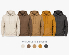 100% Combed Cotton Lightweight Hoodie Garment Dyed Pullover For All Seasons