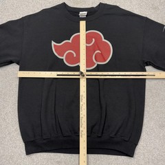 Ripple Junction Naruto Shippuden Sweatshirt Mens Large Black Akatsuki Cloud