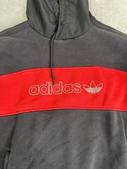 Adidas BX-20 Pullover Hoodie Men’s Size XL Black 3 Stripe