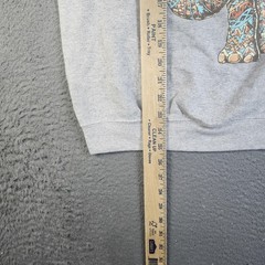 Riot Society Sweatshirt Mens Medium Gray Elephant Graphic Crewneck Made USA